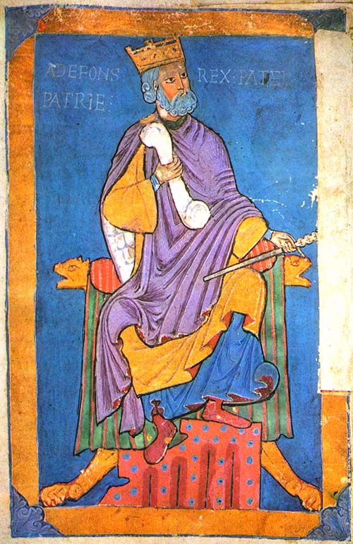 Alfonso VI- miniatura siglo XI