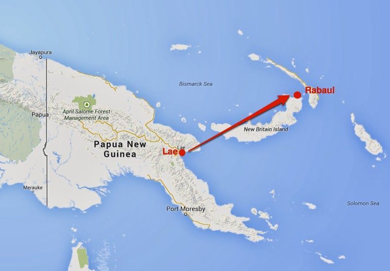 rabaul - mapa