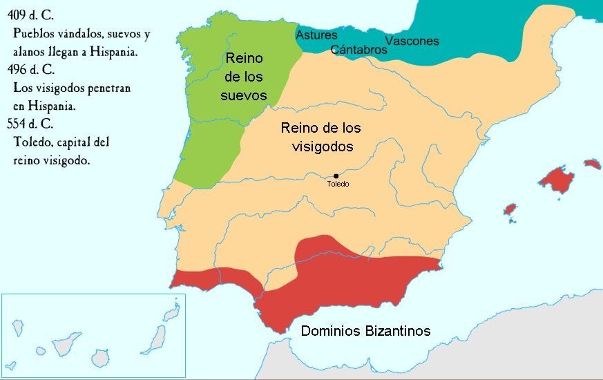Reino Visigodo hasta Leovigildo