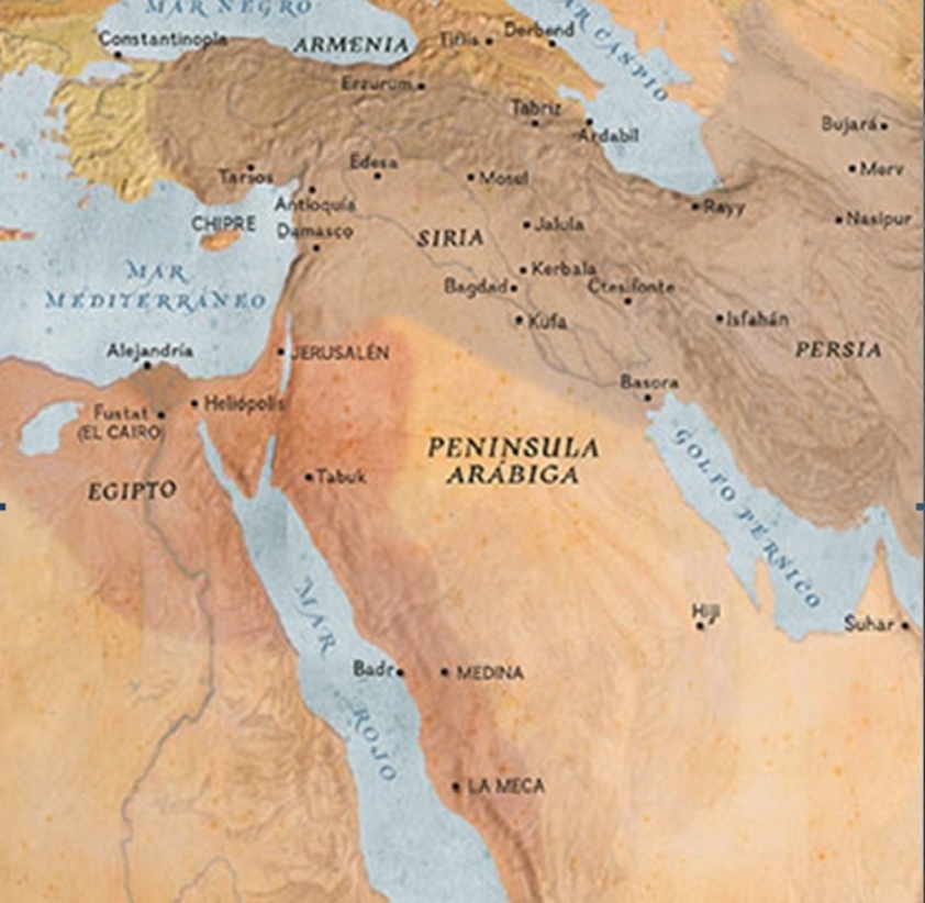 Mapa influencia de nizaríes