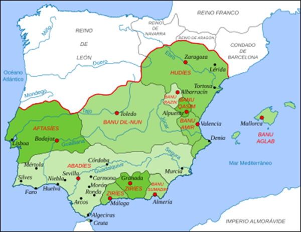 Península ibérica en 1080